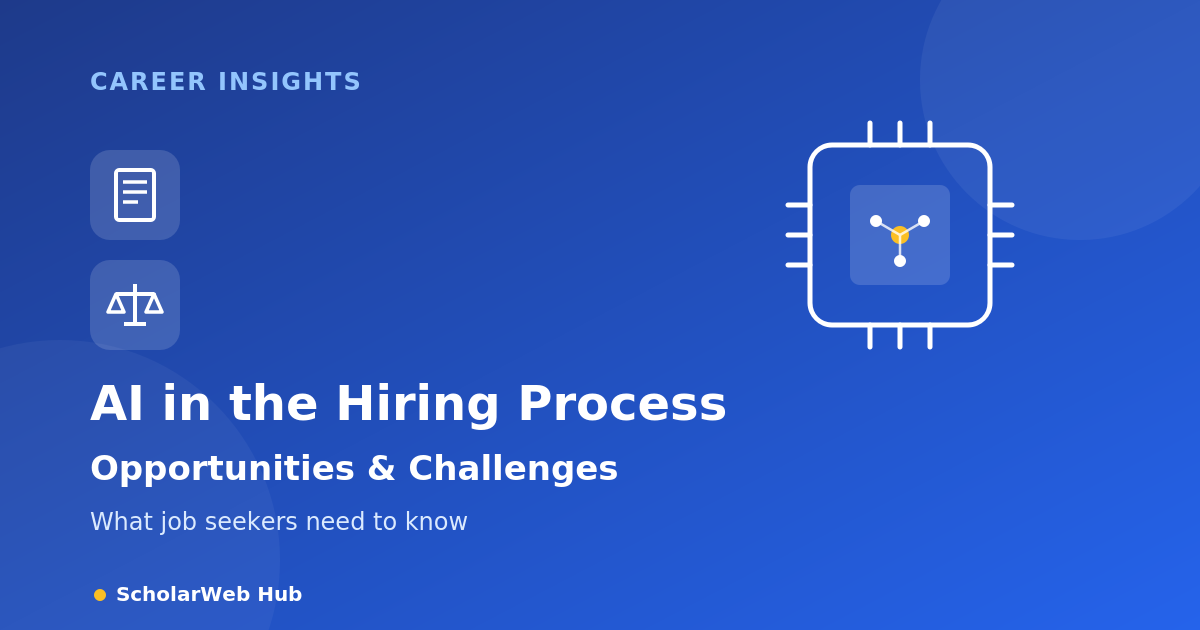AI in the Hiring Process: Opportunities & Challenges