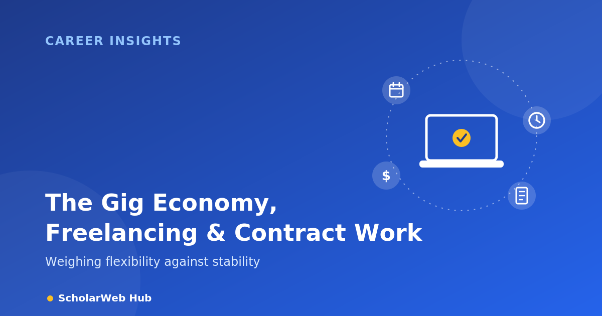 The Gig Economy, Freelancing, and Contract Work