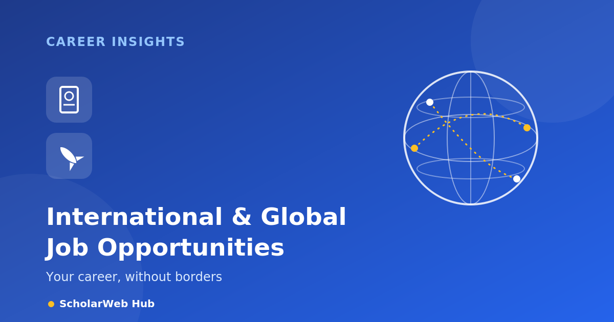 International & Global Job Opportunities