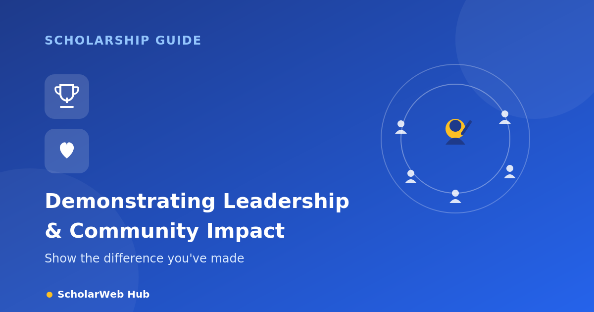 Demonstrating Leadership & Community Impact