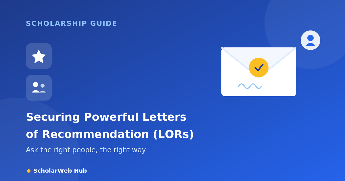 Securing Powerful Letters of Recommendation (LORs)